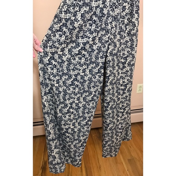 VINTAGE Wide Leg Palmetto’s Floral Pants - Picture 1 of 5